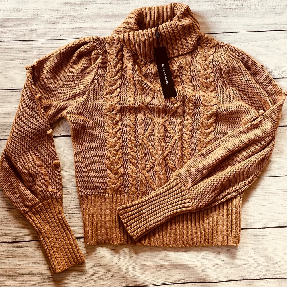 BCBGMaxAzria Cowl Turtleneck Sweater